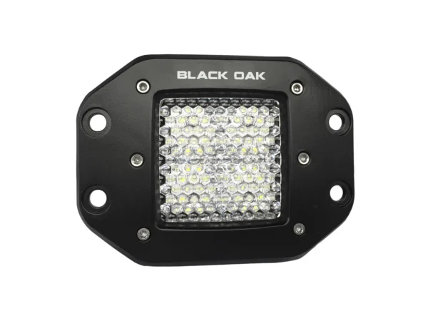 Black Oak 2" Flush Mount LED Pod Light - Diffused Optics - Black Housing - Pro Series 3.0 - Image 2
