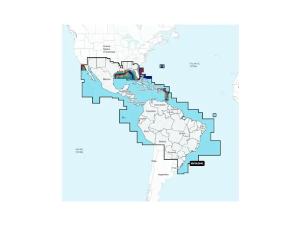 Garmin Navionics Vision+™ NVSA004L -Mexico, the Caribbean to Brazil - Inland & Coastal Marine Charts - Image 2