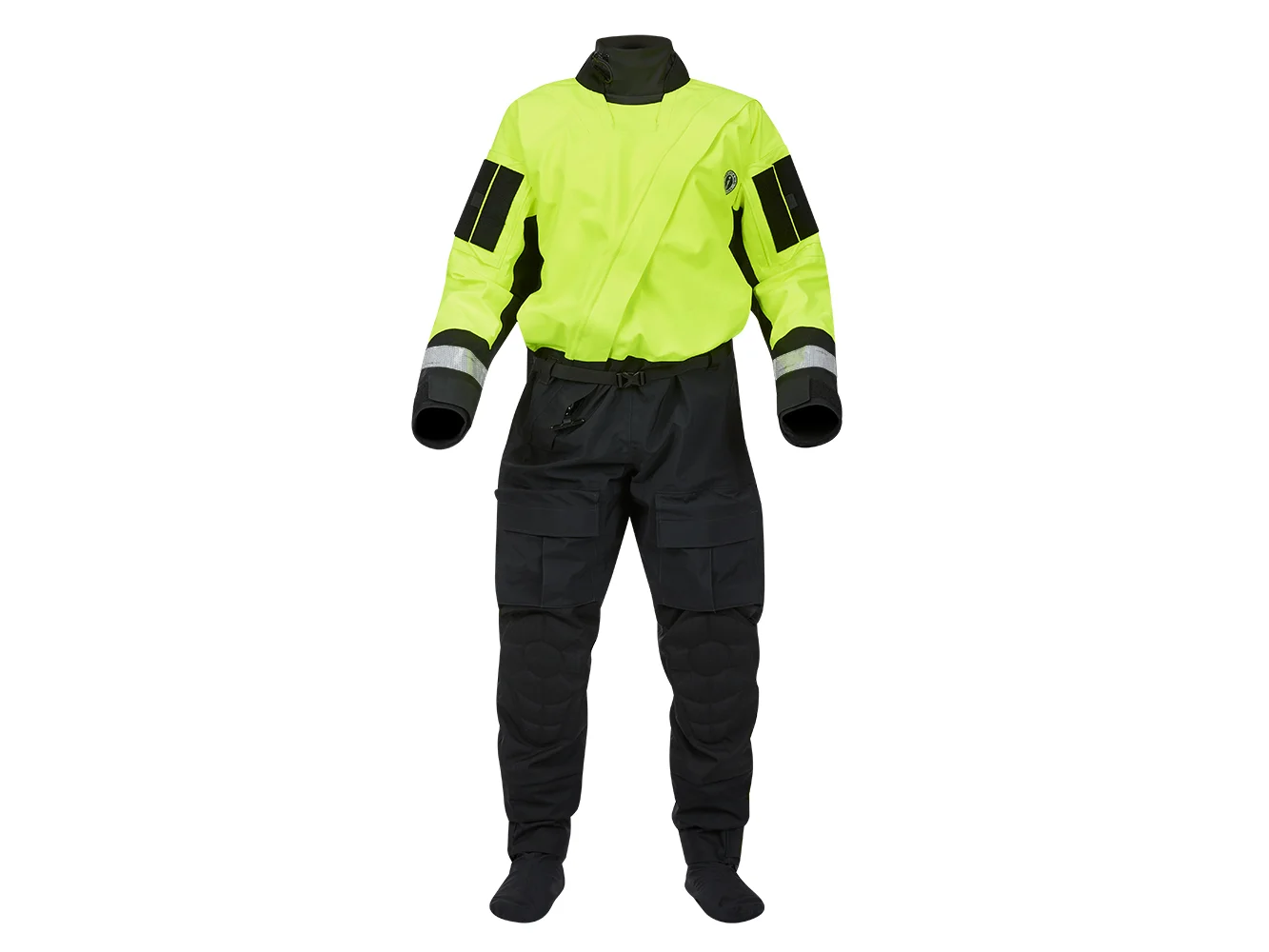 Mustang Sentinel™ Series Water Rescue Dry Suit - Fluorescent Yellow Green-Black - XS Short - Image 4