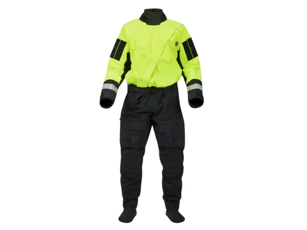Mustang Sentinel™ Series Water Rescue Dry Suit - Fluorescent Yellow Green-Black - XXXL Short - Image 4