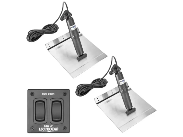 Lectrotab XKA Aluminum Alloy Trim Tab Kit w/Rocker Switch - 12 x 18 - Image 2