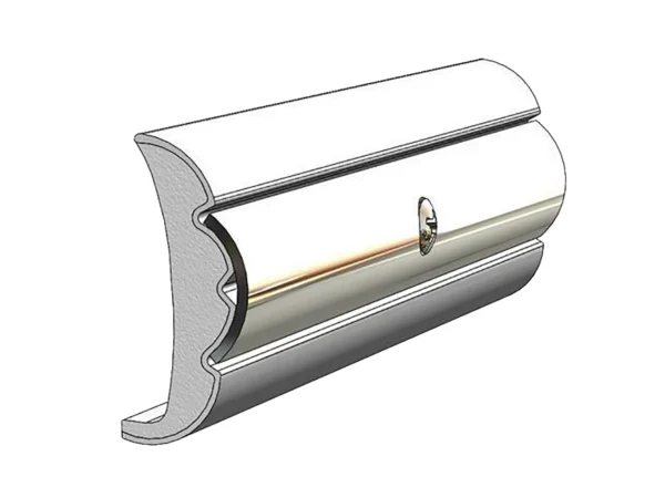 TACO Rigid Vinyl Flex-Core Rub Rail 1.58" x .635" - Frosty White 60' - Image 2