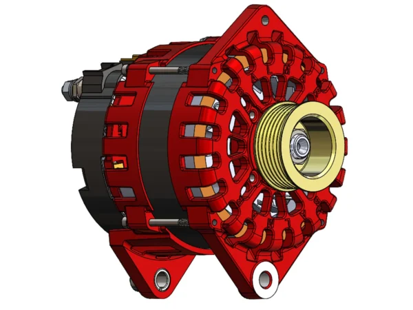 Balmar Alternator 250 AMP 12V 3.15" Dual Foot Saddle K6 Pulley - Image 2