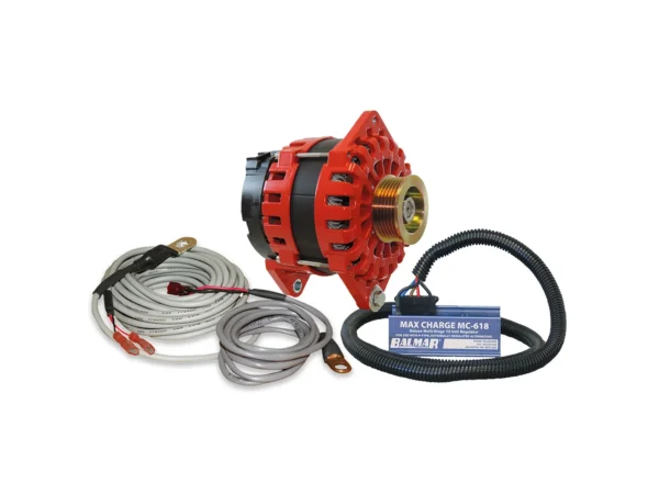Balmar Alternator 250 AMP Kit 12V 3.15" Dual Foot Saddle K6 Pulley Regulator & Temp Sensor - Image 2