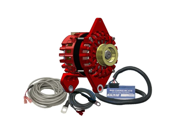 Balmar Alternator 170 AMP Kit 12V 4" Dual Foot Saddle K6 Pulley Regulator & Temp Sensor - Image 2