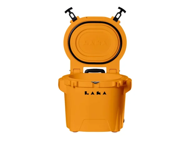 LAKA Coolers 30 Qt Cooler w/Telescoping Handle & Wheels - Orange - Image 6