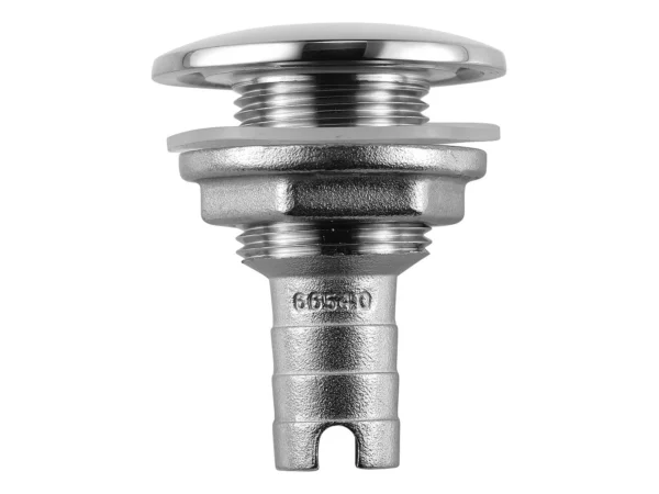 Attwood Stainless Steel Thru-Hull Short Straight Barbed - 5/8" Inner Diameter - Image 2