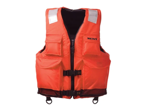 Kent Elite Dual-Sized Commercial Vest - L/XL - Orange - Image 2