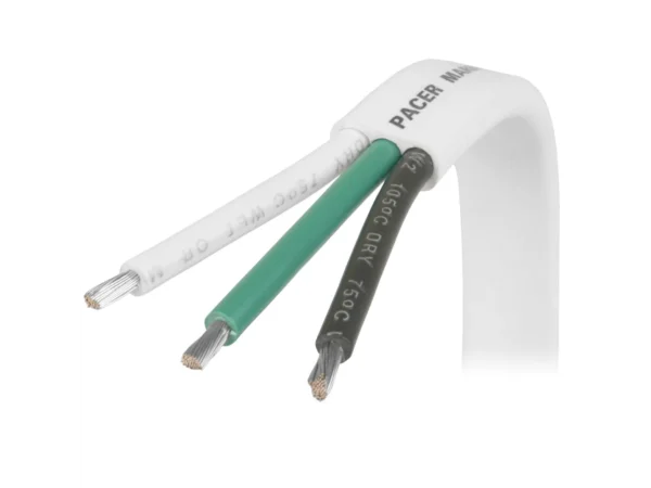 Pacer 6/3 AWG Triplex Cable - Black/Green/White - Sold By The Foot - Image 2