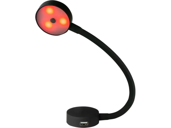 Sea-Dog LED Flex Neck Day/Night Light w/USB Socket - Red & White Light - Image 3