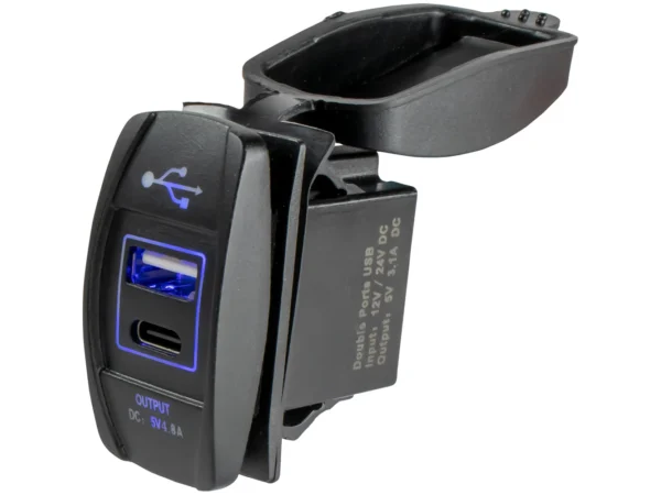 Sea-Dog USB & USB-C Rocker Switch Style Power Socket - Image 3