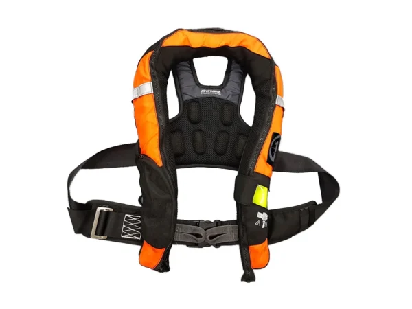 First Watch FW-40PRO Ergo Auto Inflatable PFD w/Harness - Hi-Vis Orange & Black - Image 2