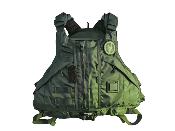 First Watch AV-1000 Kayak Style Duty PFD - Green - M/L - Image 2