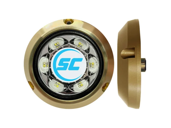 Shadow-Caster SC3 Series Blue/White Bronze Surface Mount Underwater Light - Image 2