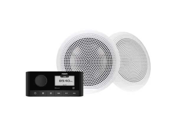 Fusion MS-RA60 & 6.5" EL Classic Speaker Kit - White Speakers - Image 2