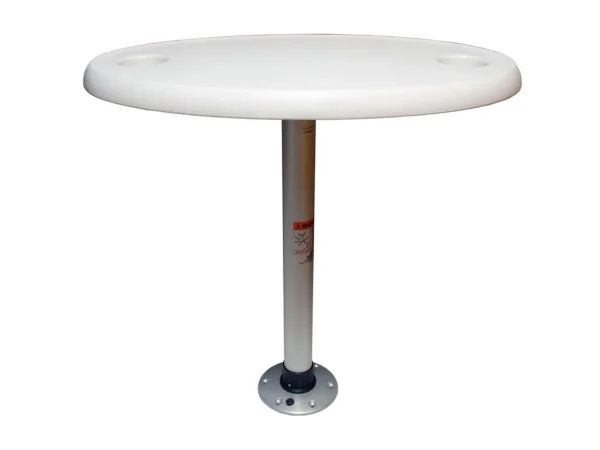 Springfield White Oval Table Package - 18" x 30" Threadlock - Image 2