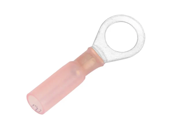 Pacer 22-18 AWG Heat Shrink Ring Terminal - 5/16" Stud Size - 100 Pack - Image 2