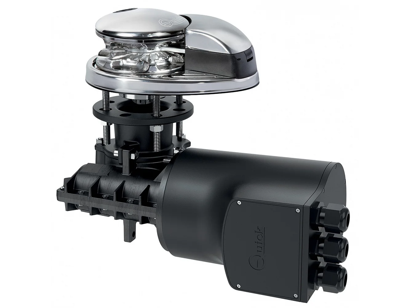 Quick Prince DP2 712 Windlass - 700W, 12V, 7mm - 1/4" Gypsy - 9/16" Rope - Prewired Built