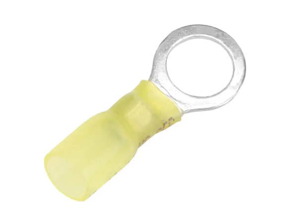Pacer 12-10 AWG Heat Shrink Ring Terminal - 3/8" Stud Size - 25 Pack - Image 2