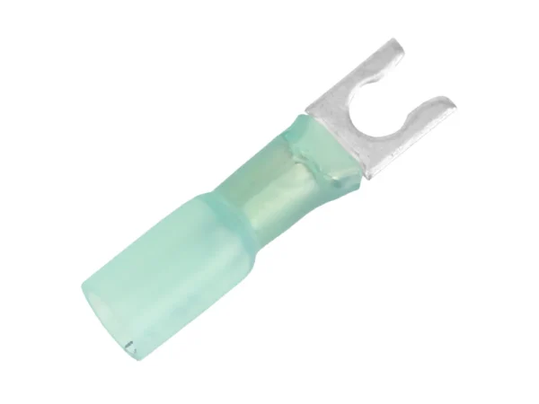 Pacer 16-14 AWG Heat Shrink Spade Terminal - #8 Stud Size - 100 Pack
