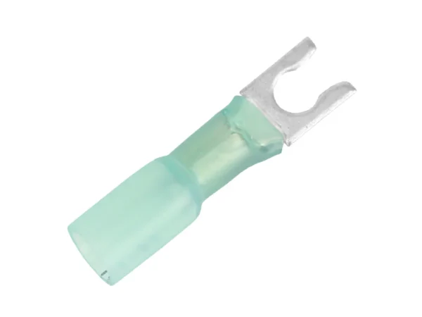 Pacer 16-14 AWG Heat Shrink Spade Terminal - #10 Stud Size - 25 Pack - Image 2