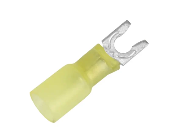 Pacer 12-10 AWG Heat Shrink Spade Terminal - #8 Stud Size - 100 Pack - Image 2