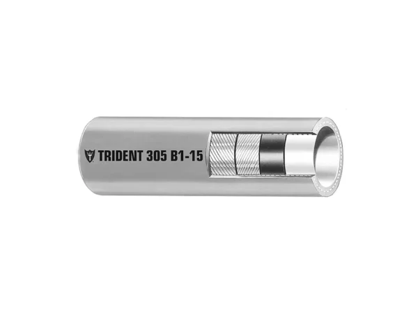 Trident Marine 3/8" Barrier Lined B1-15 EPA Compliant Outboard Fuel Line Hose - Gray - Sold by the Foot - Image 2
