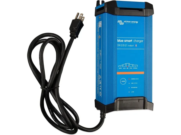 Victron Blue Smart IP22 24VDC 8A 1 Bank 120V Charger - Dry Mount