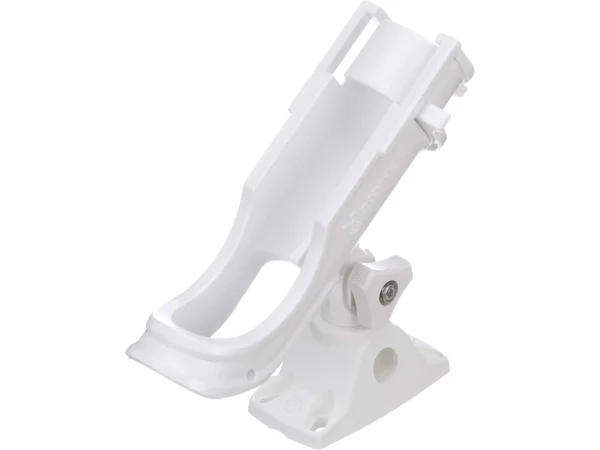 Attwood Heavy Duty Adjustable White Rod Holder with Combo Mount