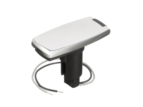 Attwood 910T Series Rectangle Base 2-Pin Over Mold 306 Stainless Steel Black Cover
