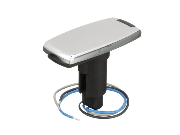 Attwood 910T Series Rectangle Base 3-Pin Over Mold 306 Stainless Steel Black Cover