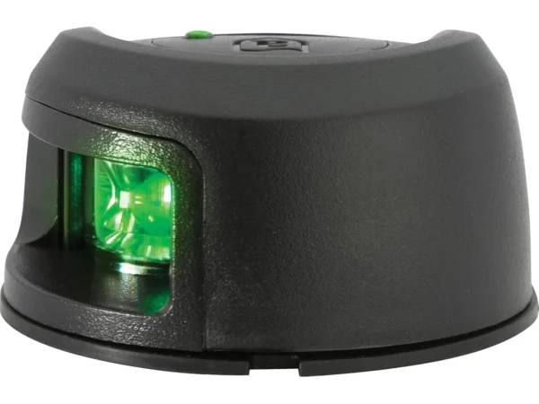 Attwood LightArmor Deck Mount LED Navigation Light 2NM Black Composite Green