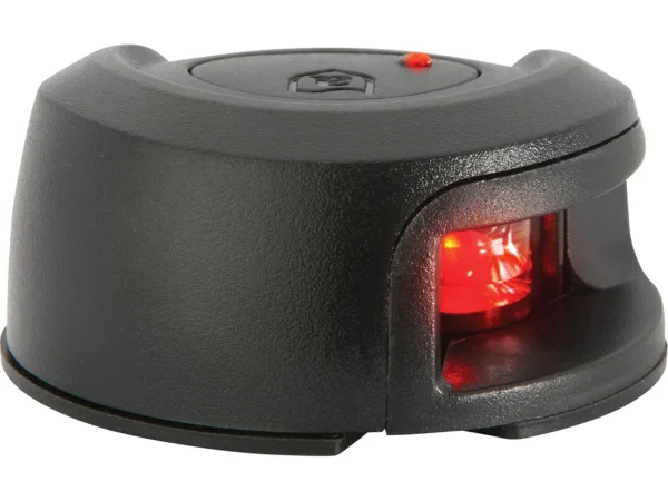 Attwood LightArmor Deck Mount LED Navigation Light 2NM Black Composite Red