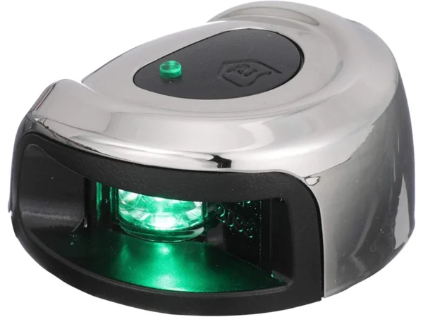 Attwood LightArmor Deck Mount LED Navigation Light 2NM Stainless Steel Green