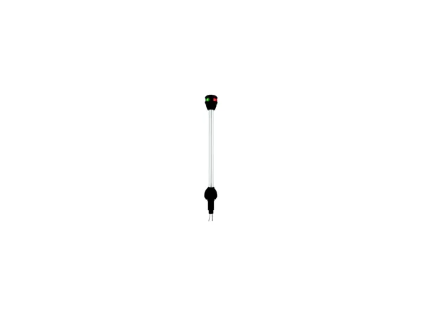 Attwood LightArmor Bi-Color 14in Straight Locking Collar Pole 3-Pin LED with Task Light