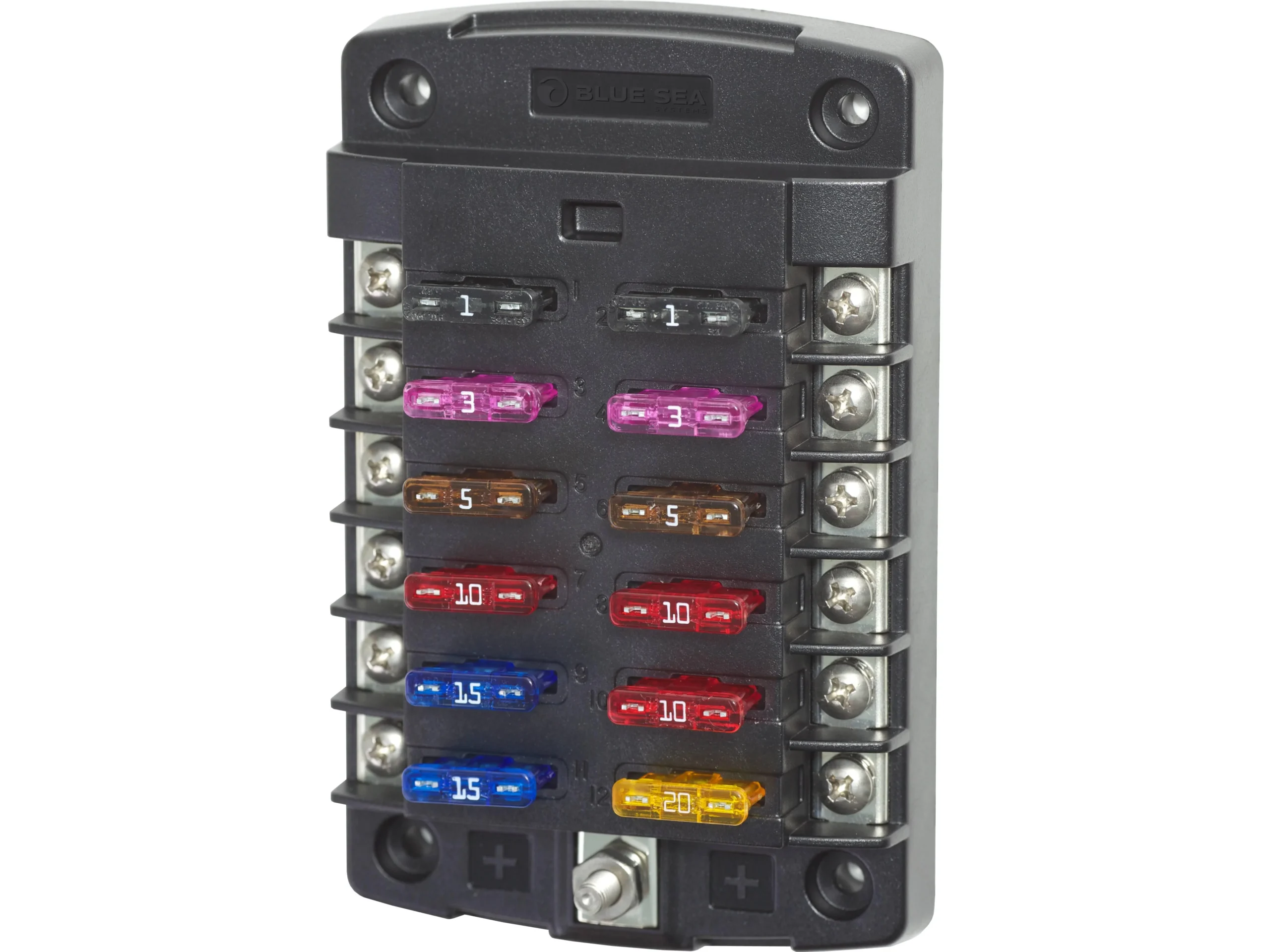 Blue Sea 5034 ST Blade Fuse Block - 12 Circuits