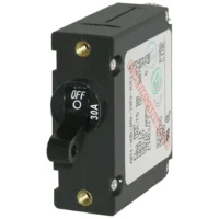 Blue Sea 7220 Circuit Breaker AA1Toggle 30A with Black Toggle