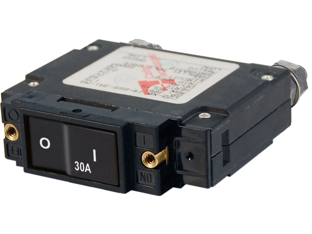 Blue Sea C-Series Flat Rocker Circuit Breaker Single Pole 30A