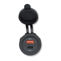Bluewater Round Dual USB/USB-C Charger, 45W USB-C