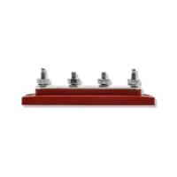 Bluewater 4 Pos 1/4" - 20 150AMP Busbar with Red Base