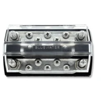 Bluewater Dual Bus 10 Position 150A Busbar 1/4" with Cover
