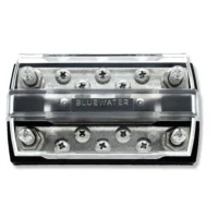 Bluewater Dual Bus 10 Position 150A Busbar 5/16" with Cover