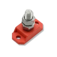 Bluewater Single Battery Post Red 3/8 SS
