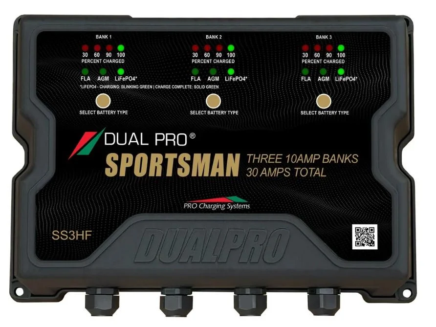 Dual Pro SS3HF Battery Charger 3 Bank 30 Amps