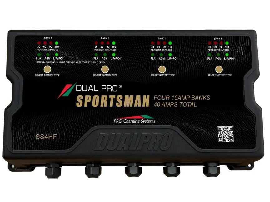 Dual Pro SS4HF Battery Charger 4 Bank 40 Amps