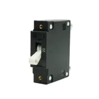 EGIS C Series White Toggle Panel Mount Circuit Breaker Single Pole AC/DC 20 Amp Retail Pack