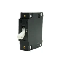 EGIS C Series White Toggle Panel Mount Circuit Breaker Single Pole AC/DC 60 Amp Retail Pack