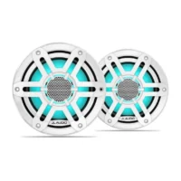JL Audio M200 6.5in Marine Speaker Pair with LED and White Sport Grille