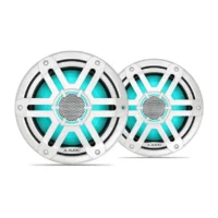 JL Audio M200 7.7in Marine Speaker Pair with LED and White Sport Grille