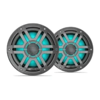 JL Audio M200 7.7in Marine Speaker Pair with LED and Gray Sport Grille